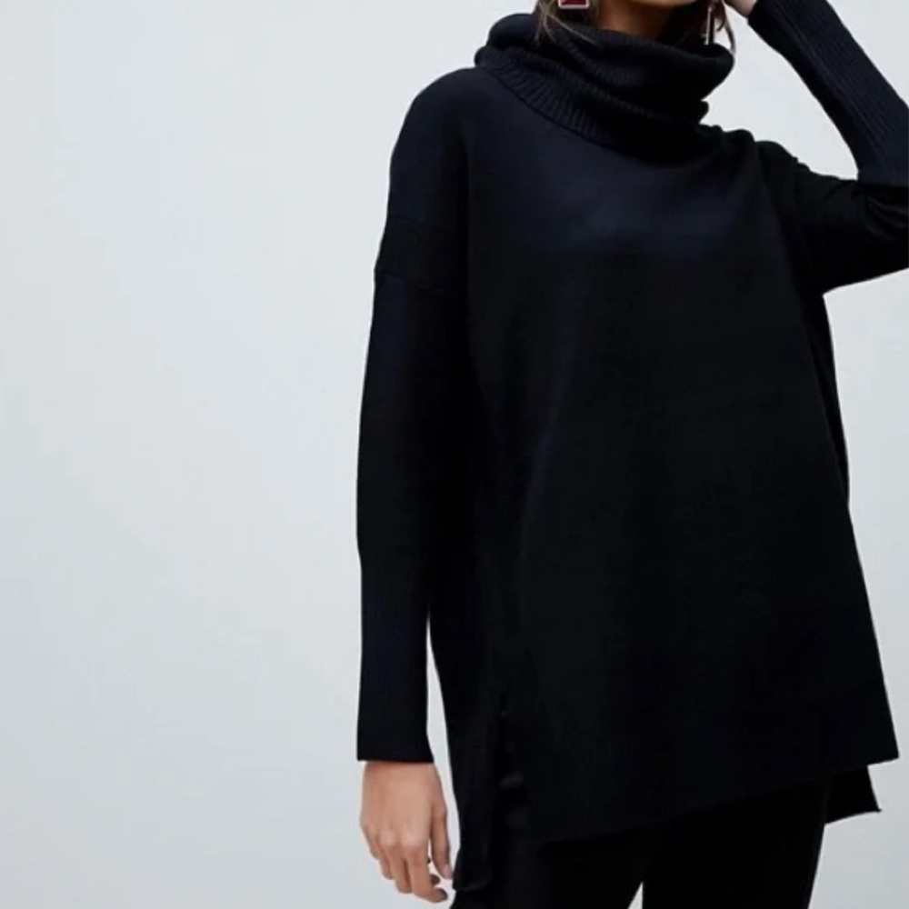 Brand New French‎ Connection cowl neck sweater in blue size large